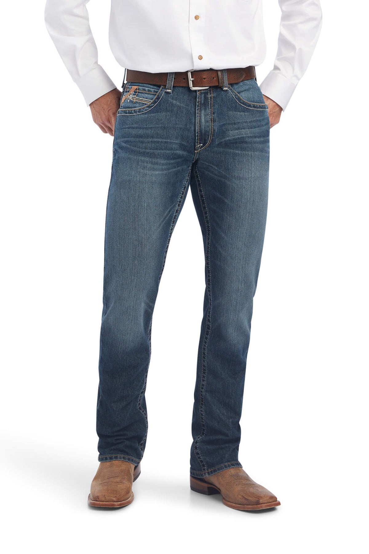 Jeans Vaquero Wrangler H936atw Color Azul Slim Fit Para Hombre